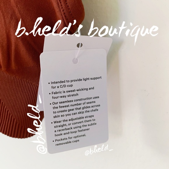 lululemon Ebb To Street Bra in Date Brown Size 2 Brand New NWT - Picture 5 of 14